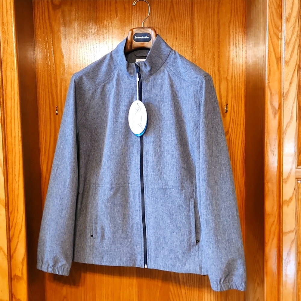 NWT XL Women's gray Greg Norman light rain jacket
